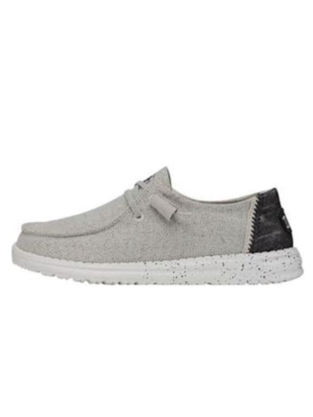 Hey Dude Wendy Woven Light Gray Canvas Shoes Women’s Size 8 EUC